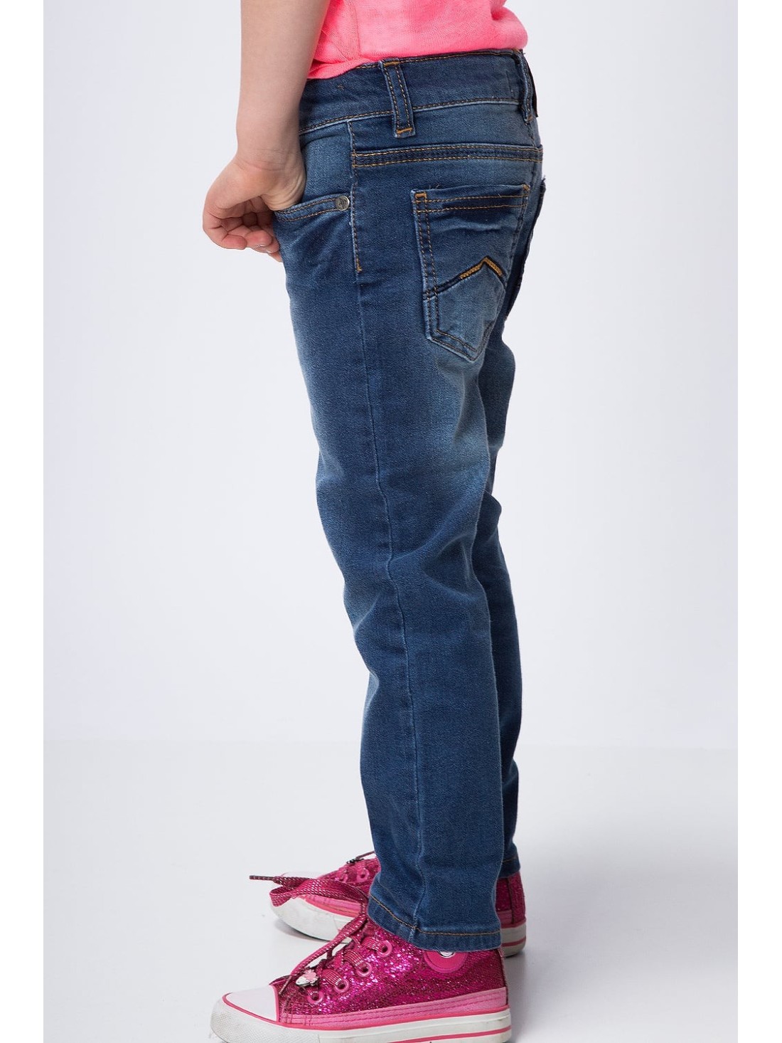 Pantaloni din denim fete NDZ514 - Magazin online - Boutique